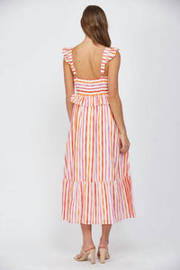 Fate - Sorbet Striped Maxi Dress