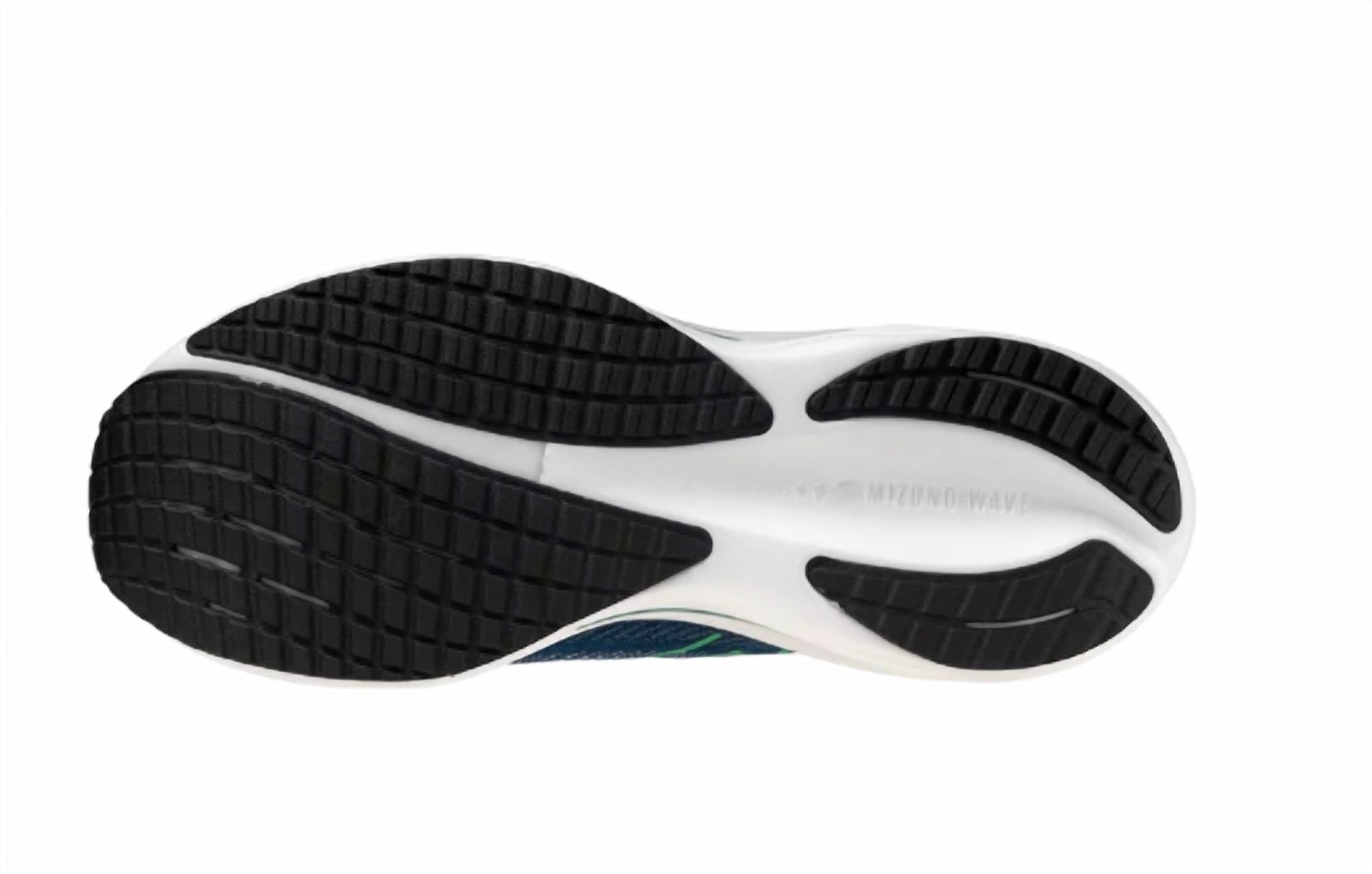 MIZUNO Men's Wave Rider 29 Running Shoes in sailor blue goblin green - men's sneaker - view 6