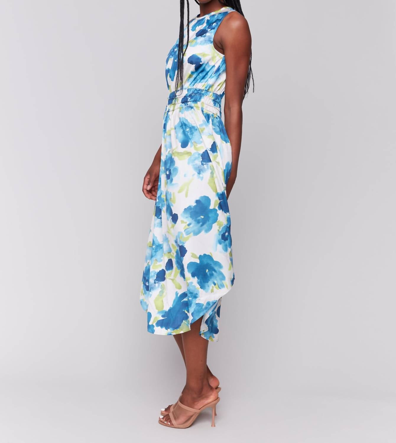 Charlie B - Sleeveless Printed Flowy Dress