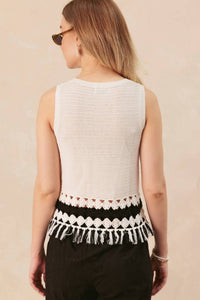 27 Miles Malibu - Sleeveless Top With Fringe