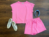 See And Be Seen - Call My Jet Textured Shorts