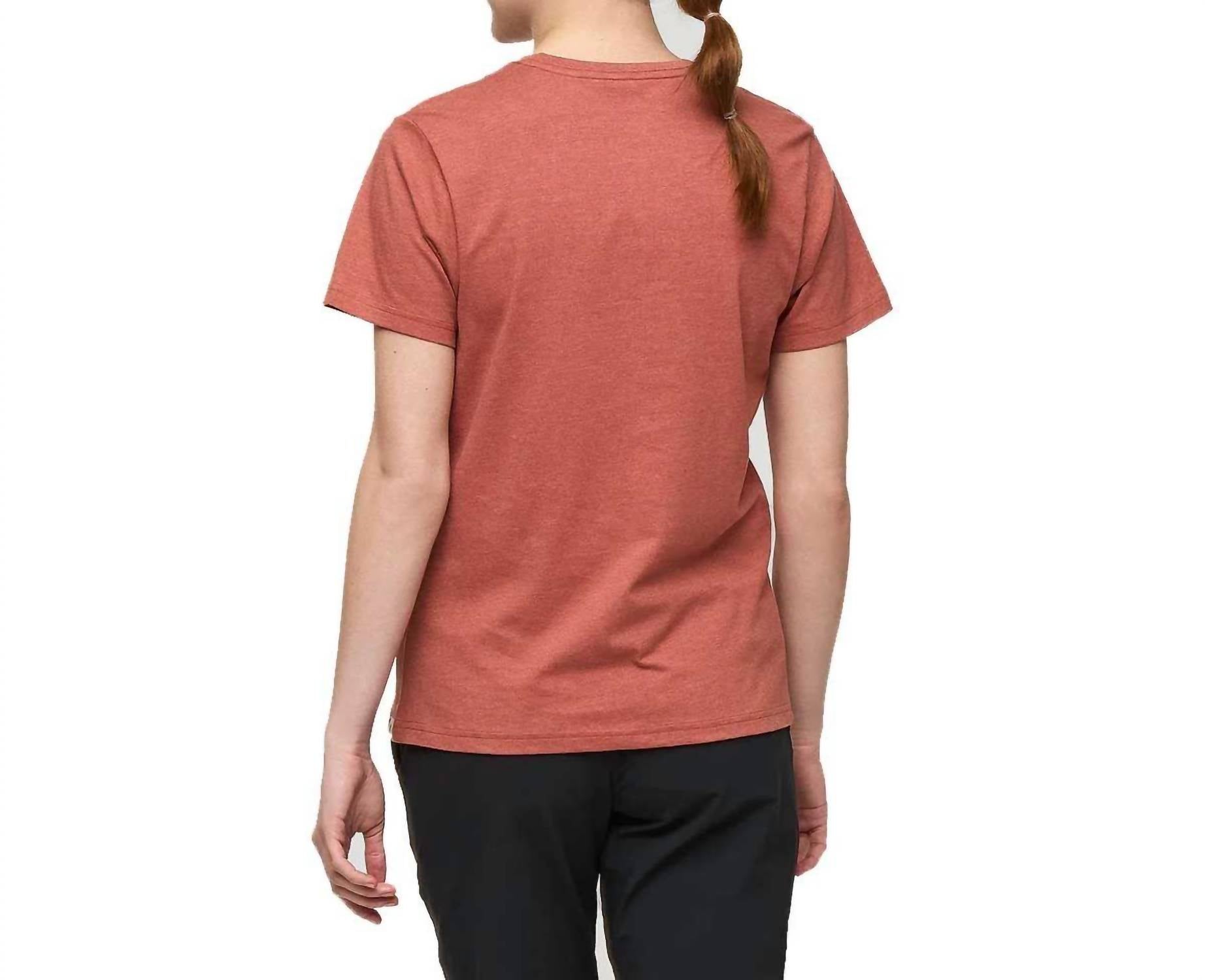 cotopaxi Reflections T-shirt in faded brick - women's t-shirt - detail view