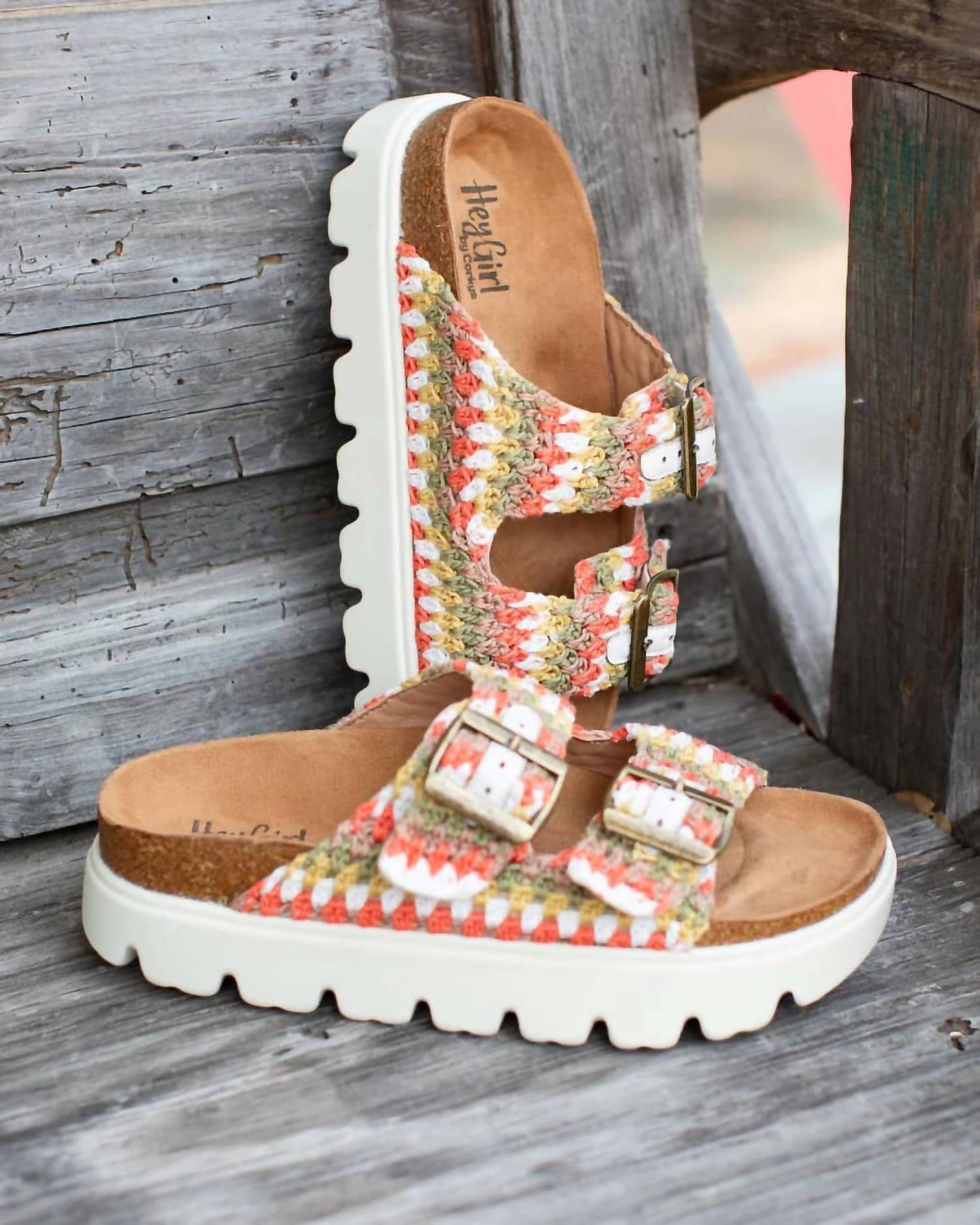 Hey Girl By Corkys - Women's Rumor Has It Macrame Sandals