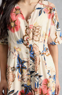 White Stuff - Kate Button Through Midi Dress
