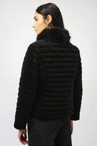 Joseph Ribkoff - Sura Stretch Velvet Puffer Jacket