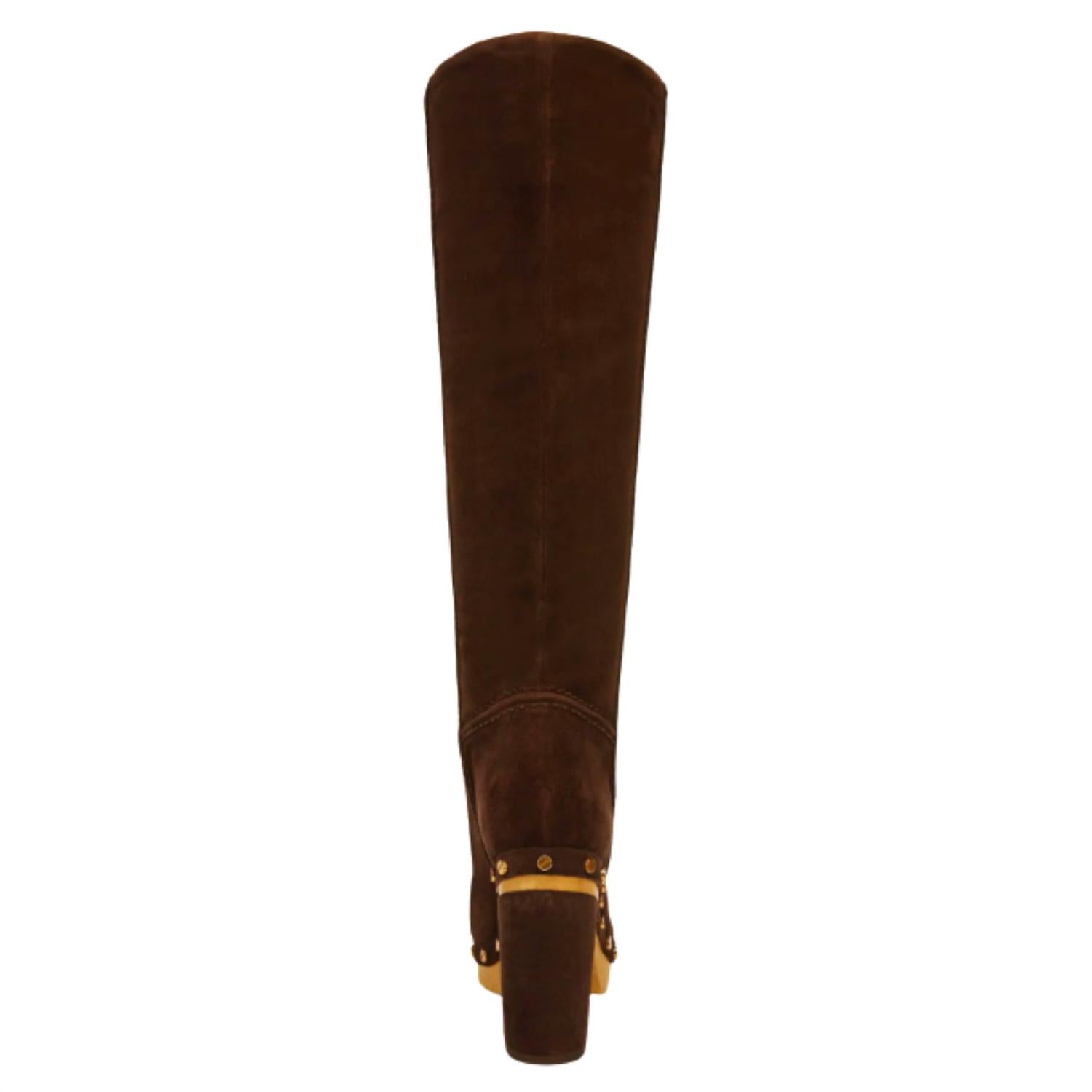 Veronica Beard - Women's Glendale Suede Clog Knee Boots