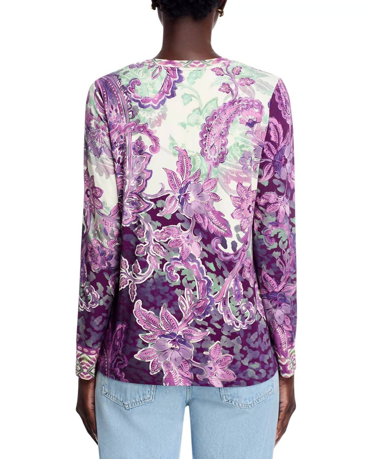 Johnny Was - JANIE FAVORITE LONG SLEEVE V-NECK TEE