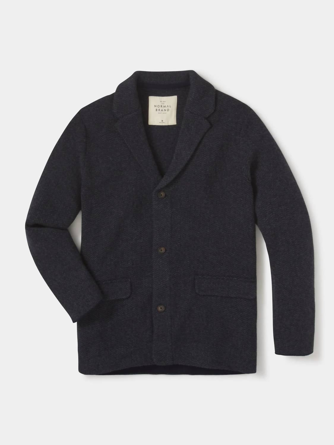 The Normal Brand - Lambswool Button Down Blazer