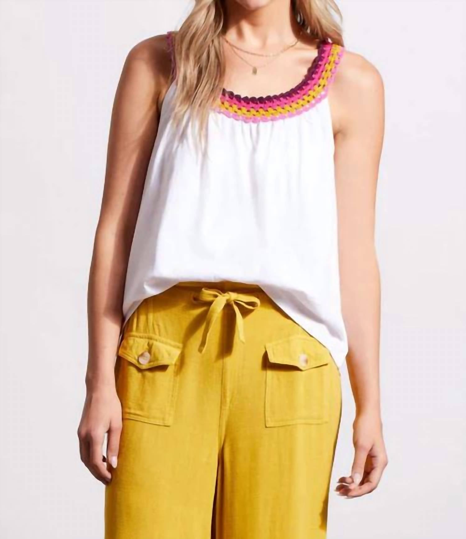 Tribal - Cassia Flowy Sleeveless Top