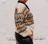 Karen Kane - Jacquard Cardigan Sweater