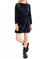 Molly Bracken - Velvet Asymmetric Wrap Dress