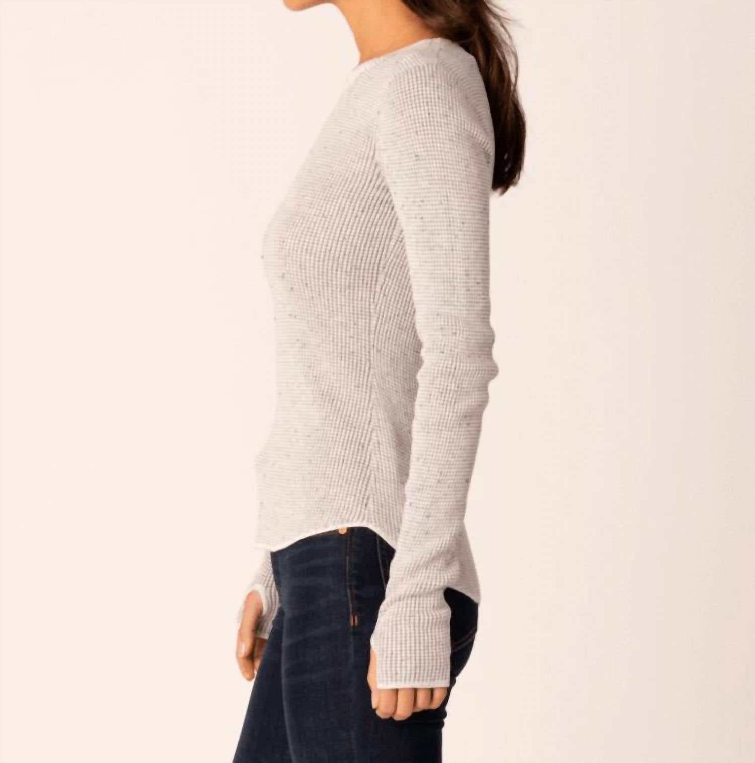 Margaret O'Leary - Shirttail Waffle Crew Tee