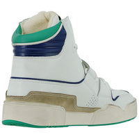 ISABEL MARANT Men's Trash Sneakers in white blue green - men's sneaker - alternate view
