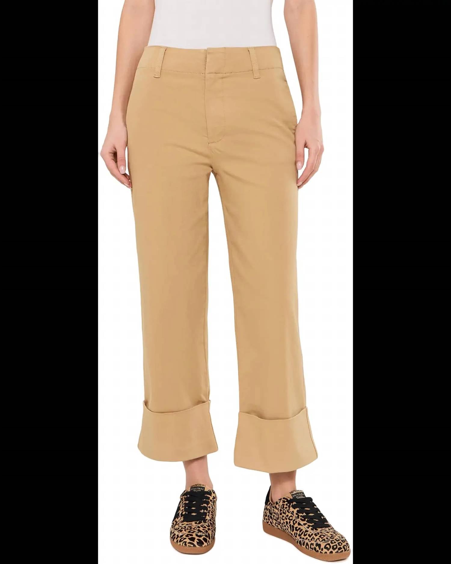 Kut From The Kloth - Sienna High Rise Straight Leg Roll Up Pants