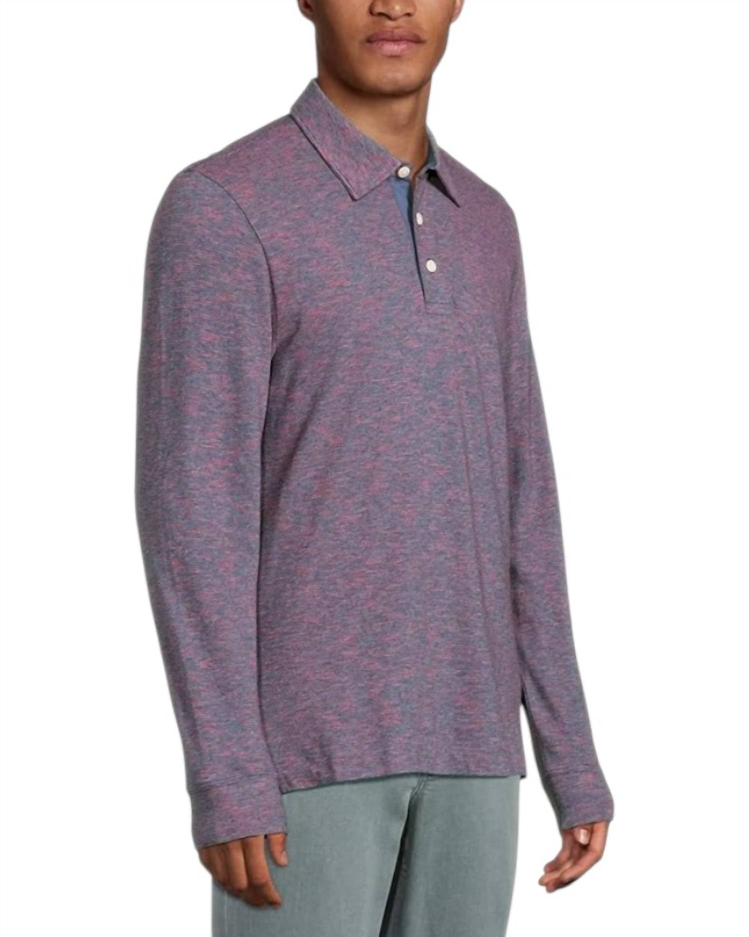 Faherty - Long Sleeve Sunwashed T-shirt Polo