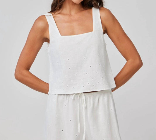 Bella Dahl - Square Neck Button Back Tank