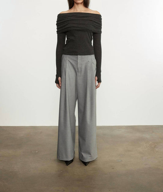 Enza Costa - CASHMERE L/S OFF-SHOULDER TOP