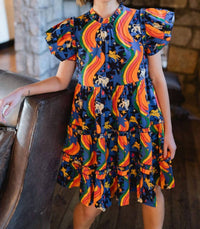 BRITON COURT Women's Aubrey Dress in rainbow - women's dress