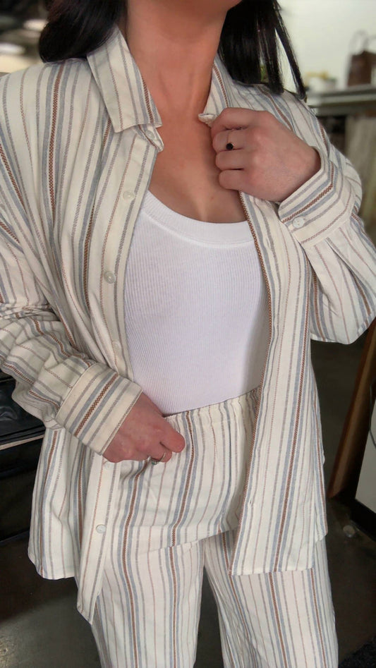 Sage The Label - Nopales Striped Shirt