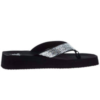 Corkys Footwear - Women's Donna Clear Rhinestone Flip Flop