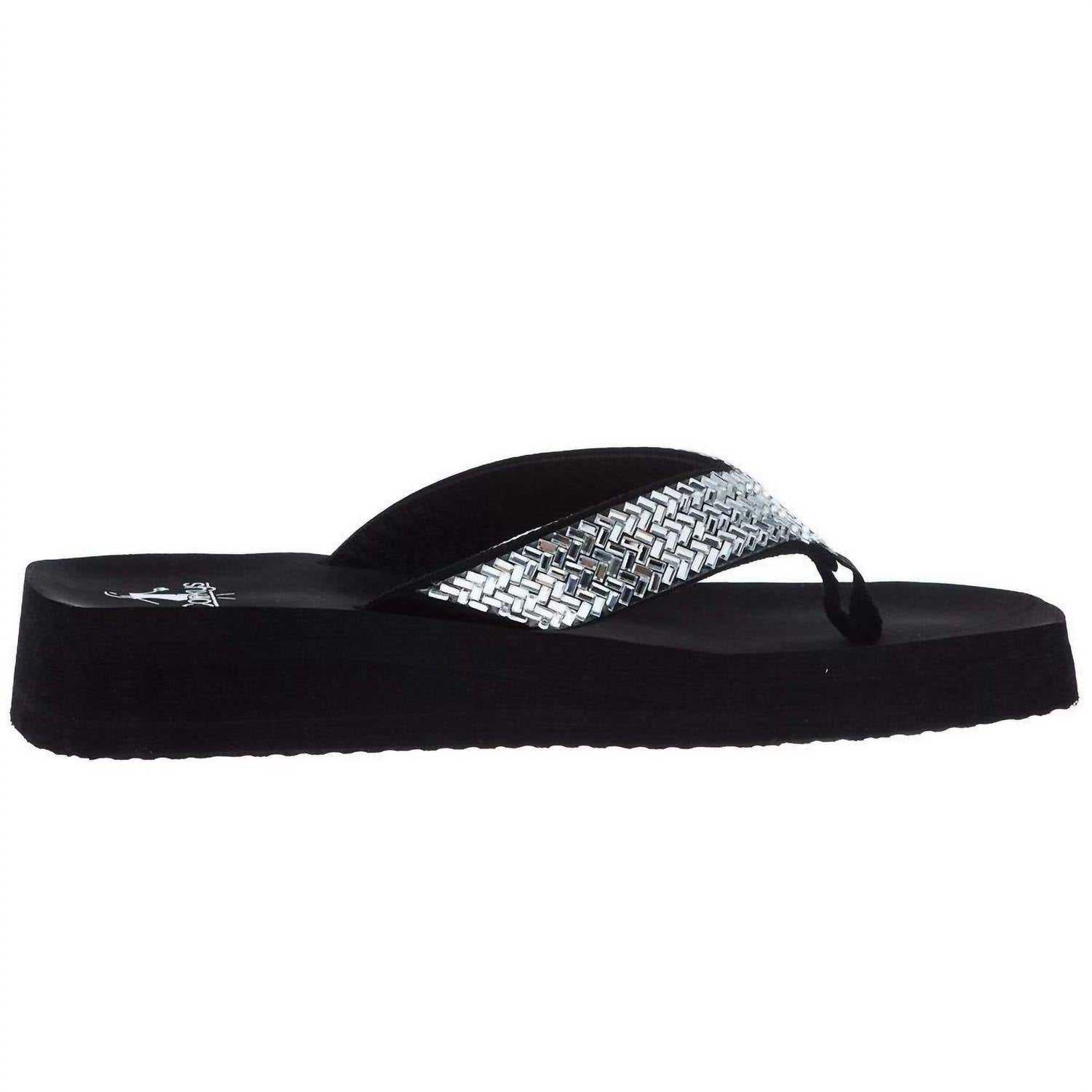Corkys Footwear - Women's Donna Clear Rhinestone Flip Flop