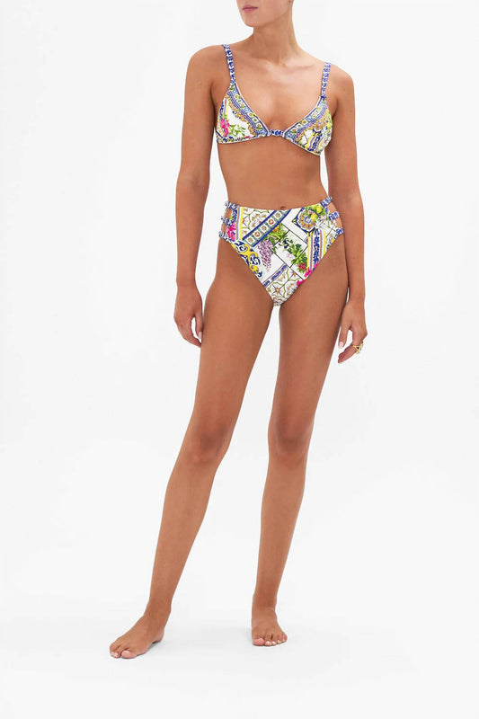 Camilla - HIGH WAIST WITH BUTTON BIKINI BOTTOM