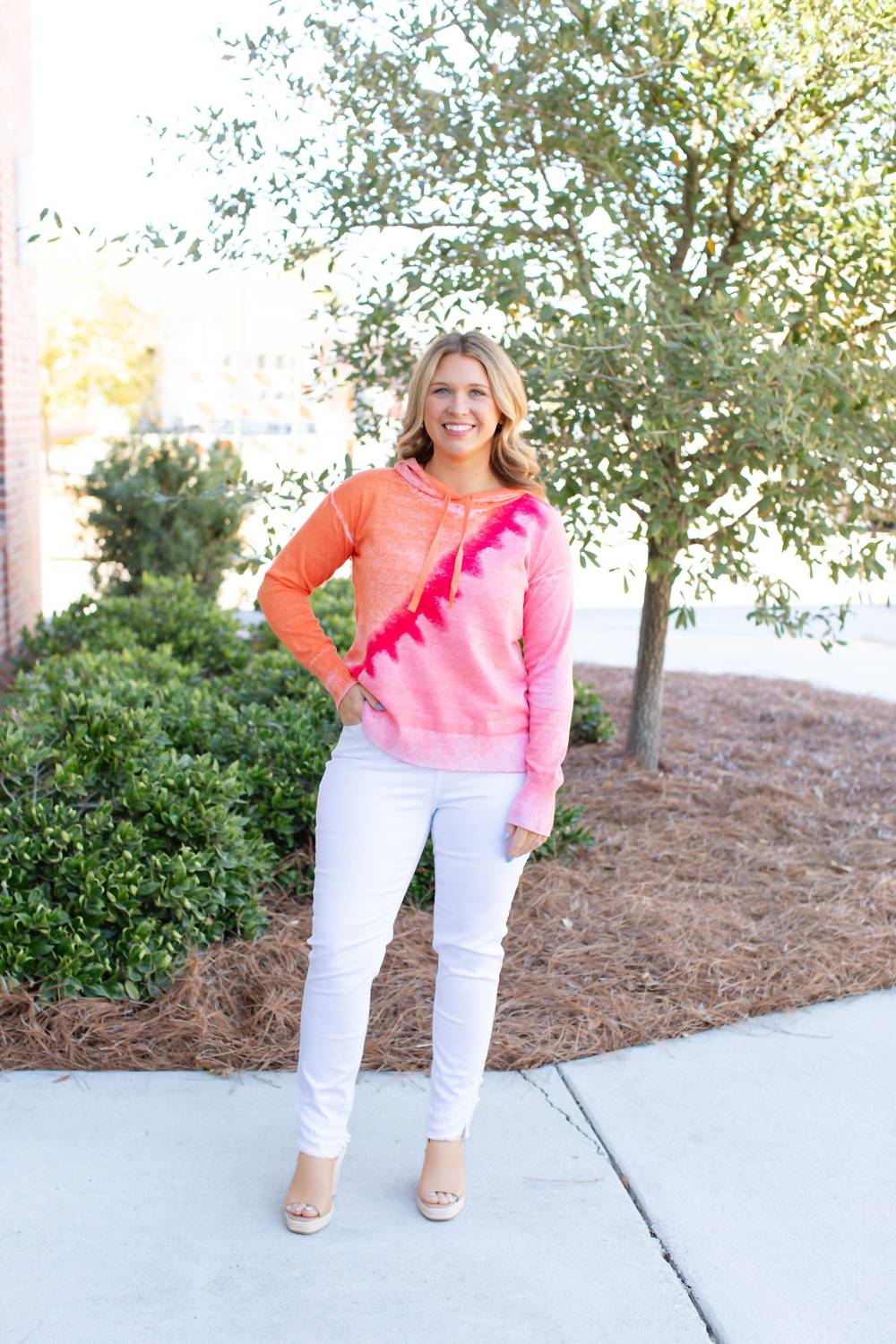 Charlie B - Women's Reverse Printed Cotton Hoodie