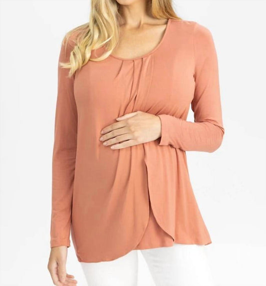 Angel Maternity - Long Sleeve Nursing Top