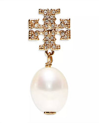 Tory Burch - Kira Pave Pearl Earrings