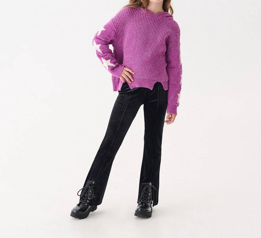 Hatley - Sparkle Wave Velour Flared Pants