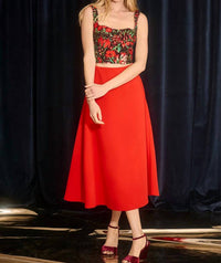 HUNTER BELL Adele Skirt in red - women's skirt