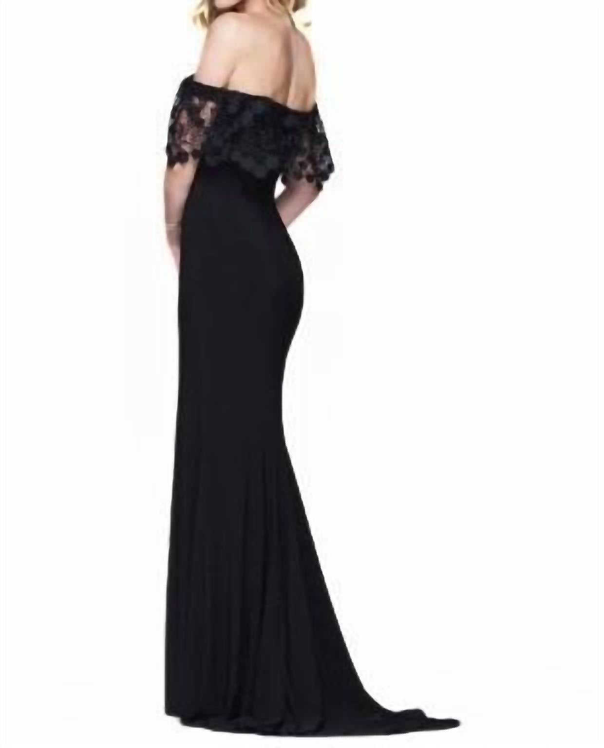 Faviana - Off the shoulder gown