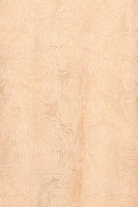 ROTATE Women's Mesh Capsleeve Maxi Dress in vanilla cream - women's dress - view 4
