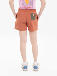 cotopaxi Brinco 5 Shorts in solid faded brick - women's shorts - detail view