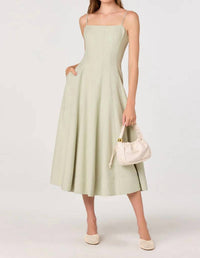 Astr - Trisha Square-neck Midi Dress