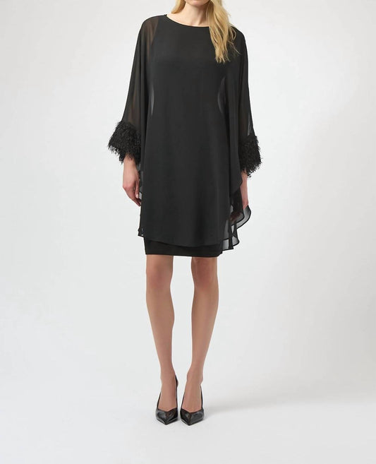 Joseph Ribkoff - Sheer Cape Dress