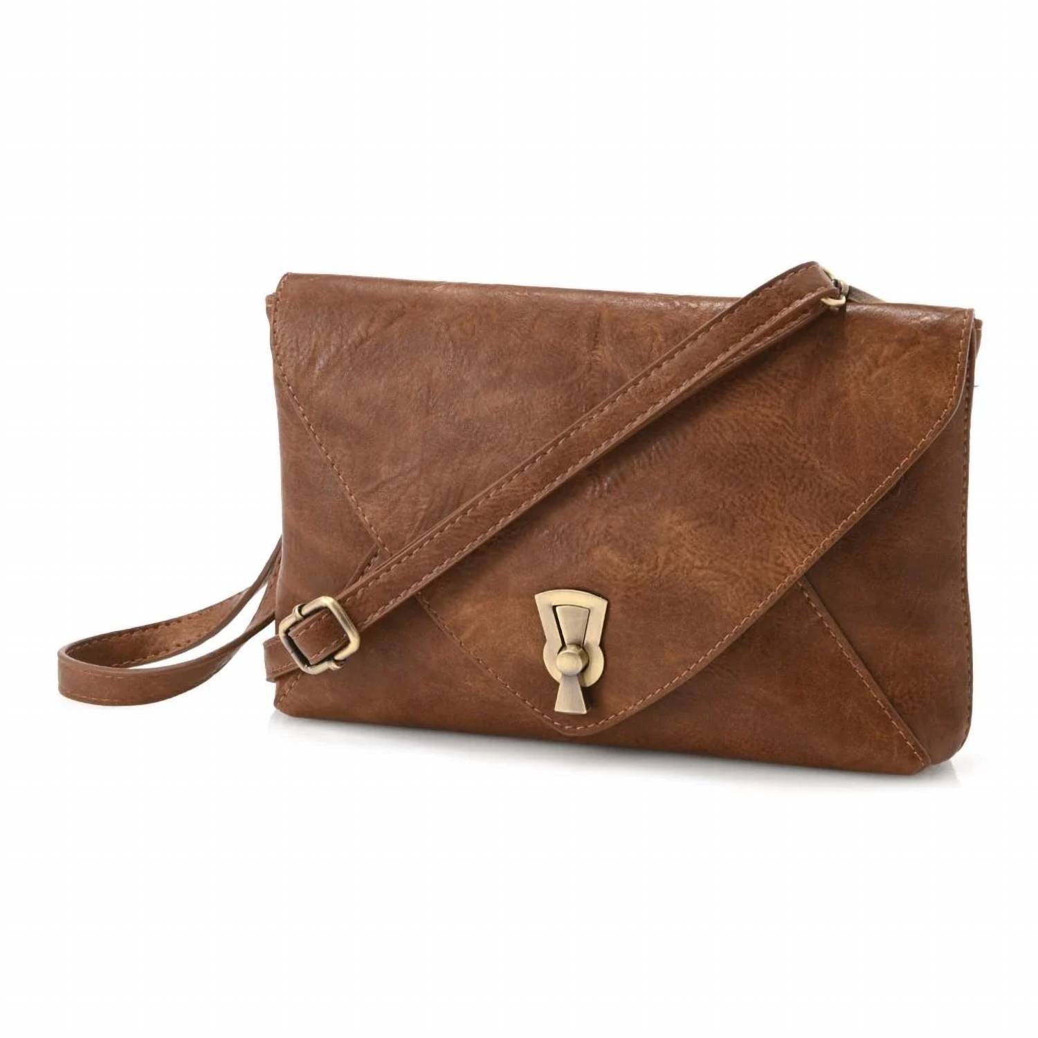 Joy Susan - Women's Claudia Keyhole Turnlock Convertible Envelope Bag