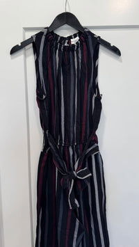 Bella Dahl - Women's Smocked Neck Tie Front Jumpsuit
