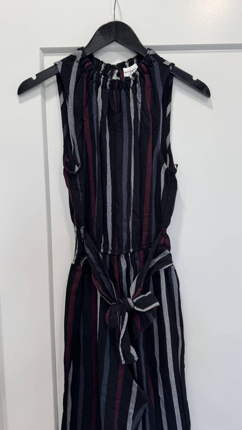 Bella Dahl - Women's Smocked Neck Tie Front Jumpsuit