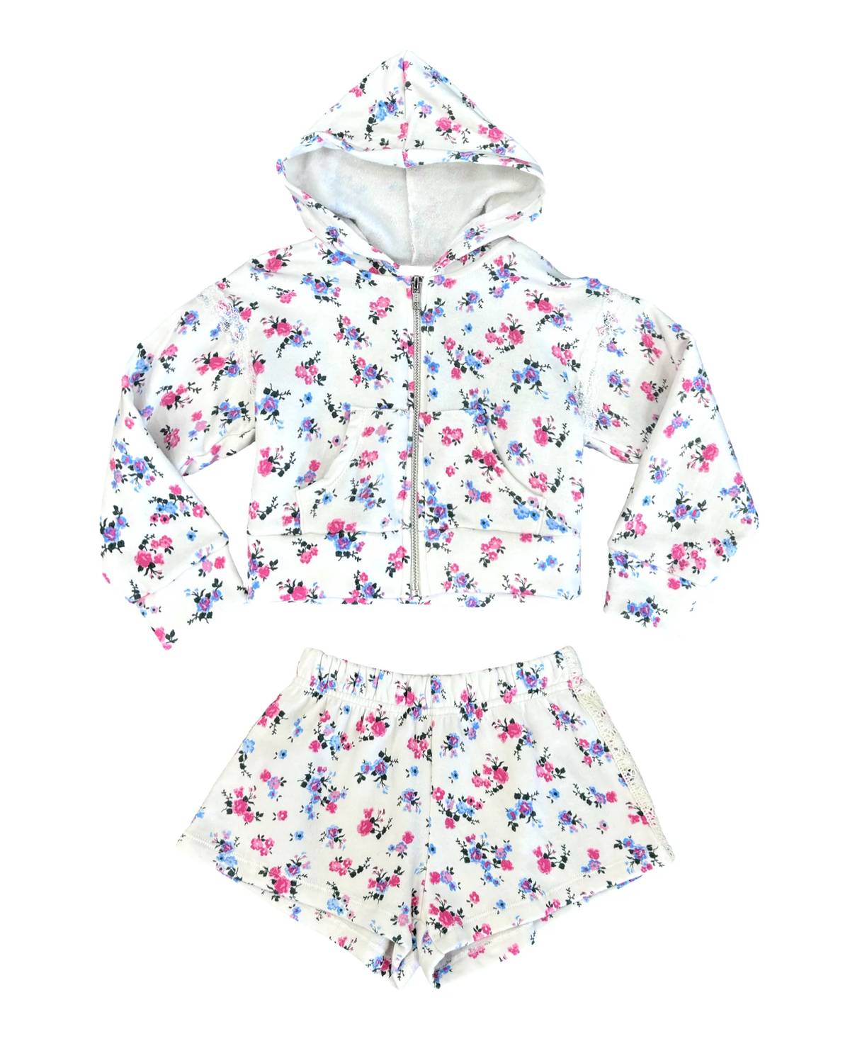 Flowers By Zoe - Girl's Zip Hoodie