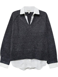 Fifteen Twenty - Mixed Media Sweater