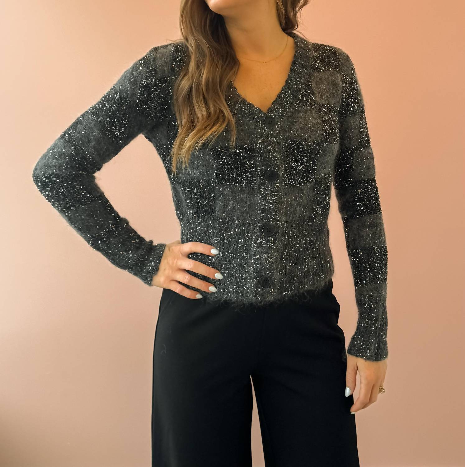 Lucy Paris - Glenn Sequin Cardigan