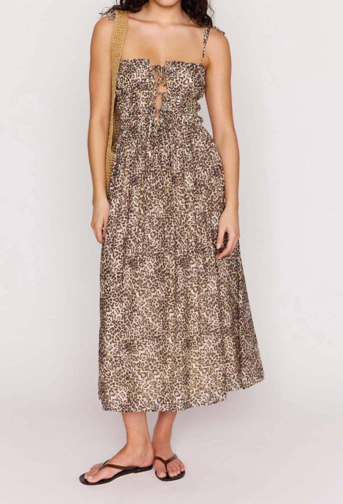 Minkpink - Tahlia Leopard Midi Dress