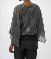 Joseph Ribkoff - Sequined Metallic Layered Top