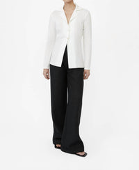 Dāl The Label - Rib Knit Collared Cardigan