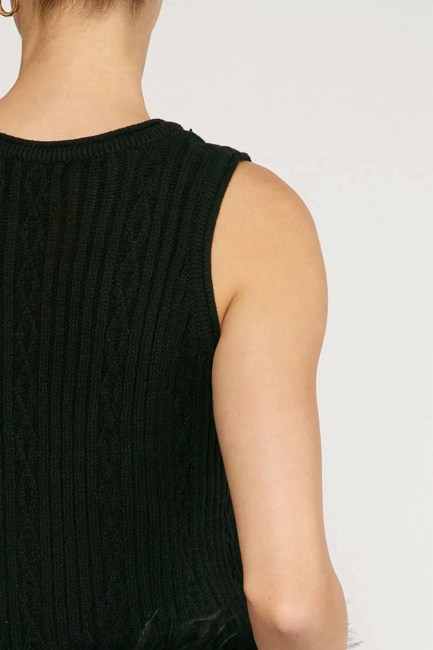 Entro - Midnight Glam Feather Tank