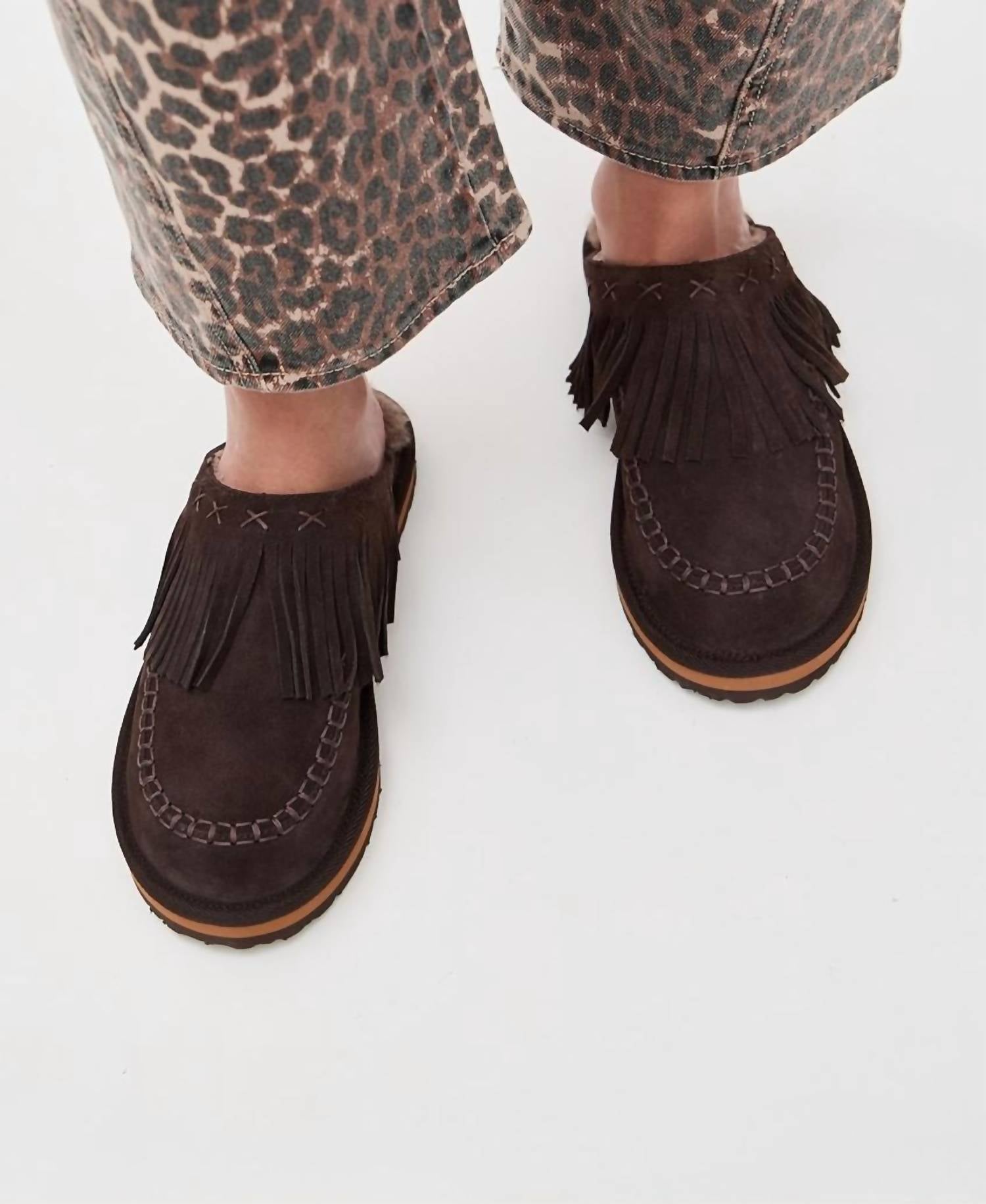 Free People - Women's Fallon Fringe Mules