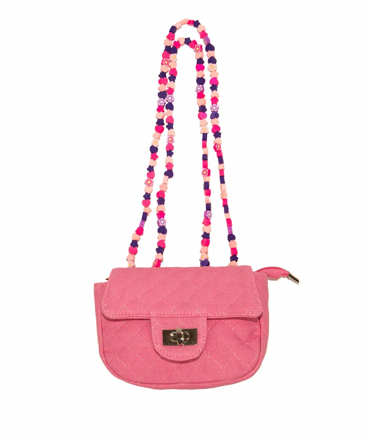 Bari Lynn - Women's Bag Denim Charm Strap