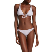 L*SPACE Solid Sly Bikini Bottom in amethyst - women's swimwear