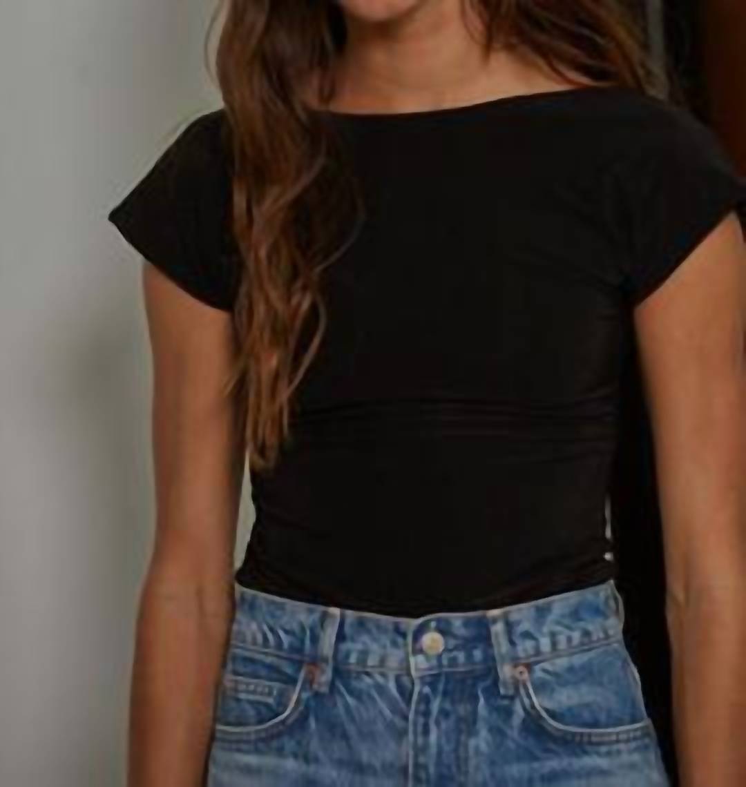 By Together Once Over Bodysuit in black - women's shirt